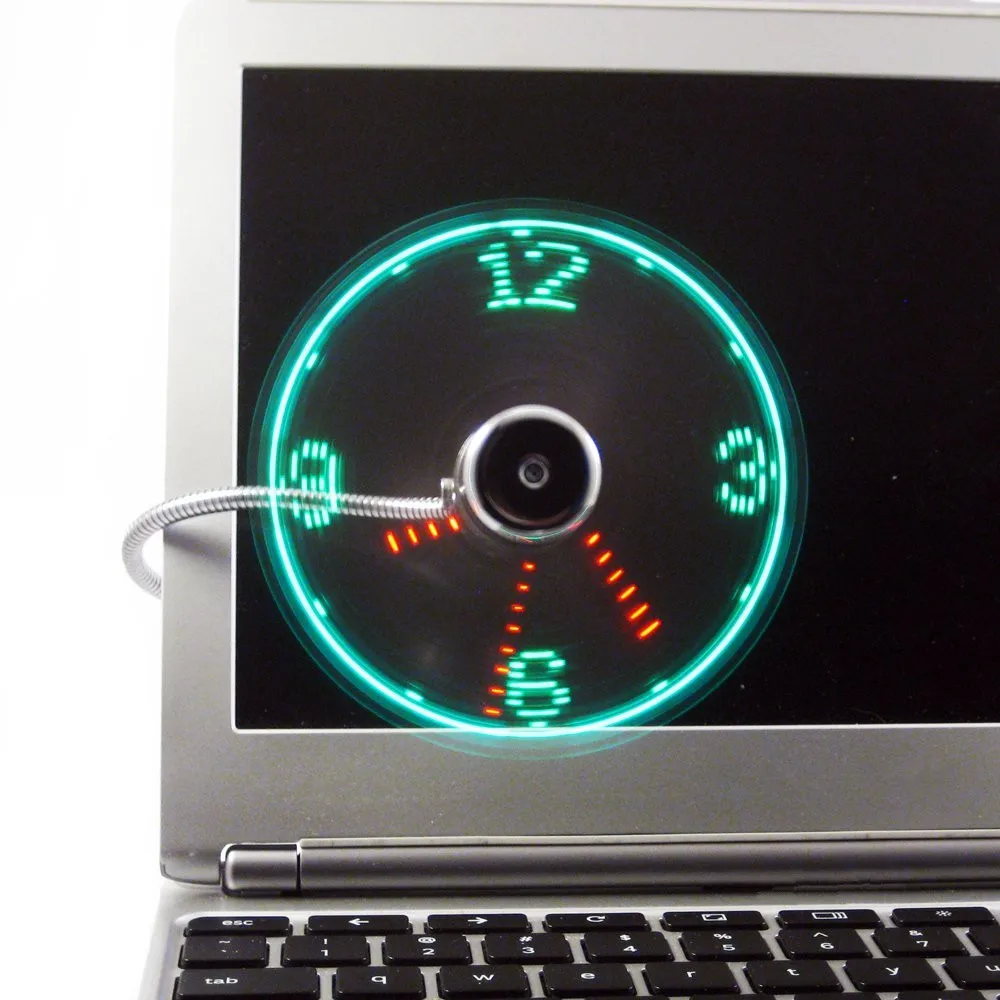 Led Rgb Light Programmable Fan Soft Blade Flexible Gooseneck Diy Message Mini Usb Fan PC Notebook USB LED Clock Time Display cooling fan,gaming cooling fan