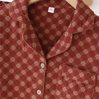 2026 New Spring and Autumn Women's Pajama Set Full Cotton Long Sleeve Long Pants Two Piece Set Cardigan Women's Home Clothes - Image 4