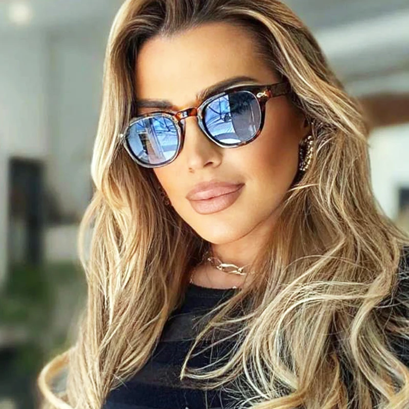 Small Round Sunglasses Women Vintage Oval Brand Designer  display picture 1