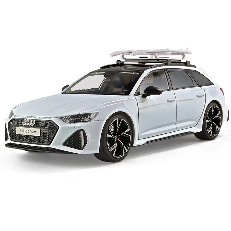 1/18 AUDI RS6 Avant Alloy Die Cast Toy Car Model Sound and Light Children's Toy Collectibles Birthday gift 5