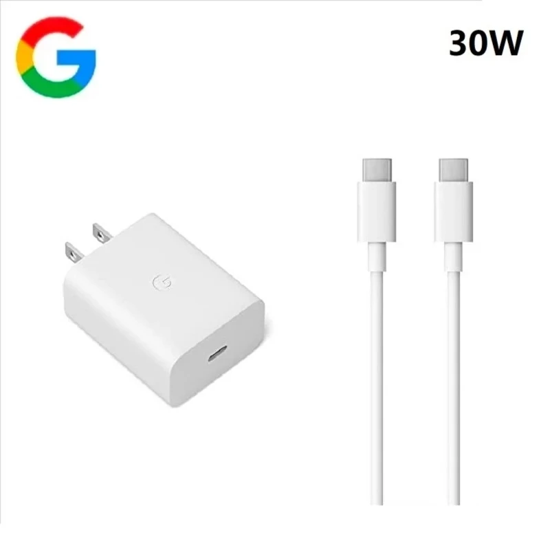 Original Google Pixel 7 6 Pro 30W Charger EU Plug Fast Charging Travel