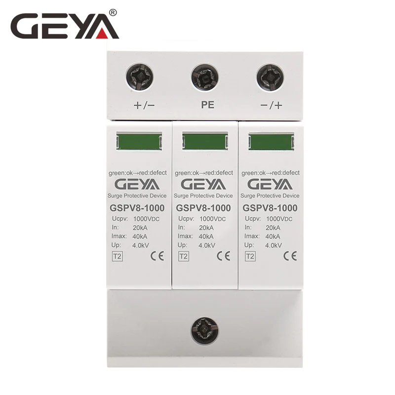 GEYA – parafoudre GSP9 1P + N 18mm SPD 20 ~ 40KA, dispositif de Protection  contre la foudre, basse tension, AC275V SPD