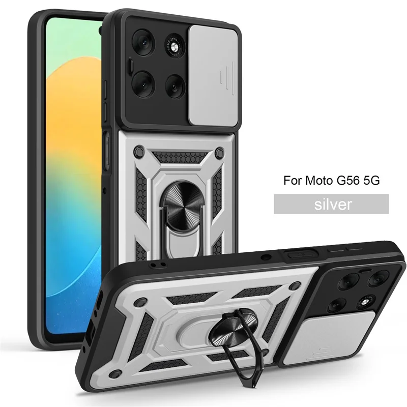 Armor Magnetic Bracket Case with Slide Lens Protector