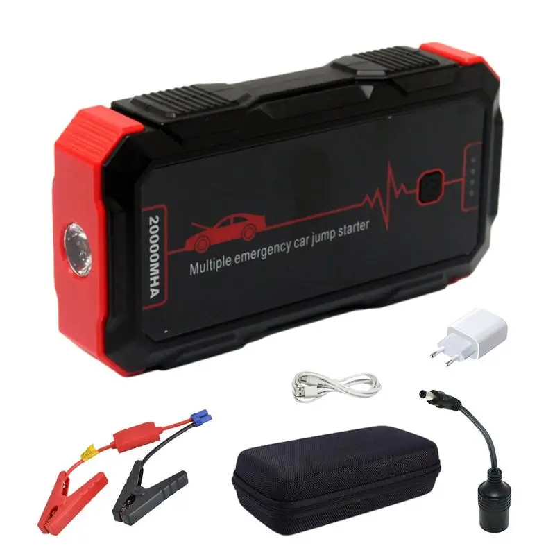 

Jump Starters For Cars 2000A Car Power Supply Battery Pack 20000mAh USB Qc 3.0 Portable Charger For Smartphones And USB