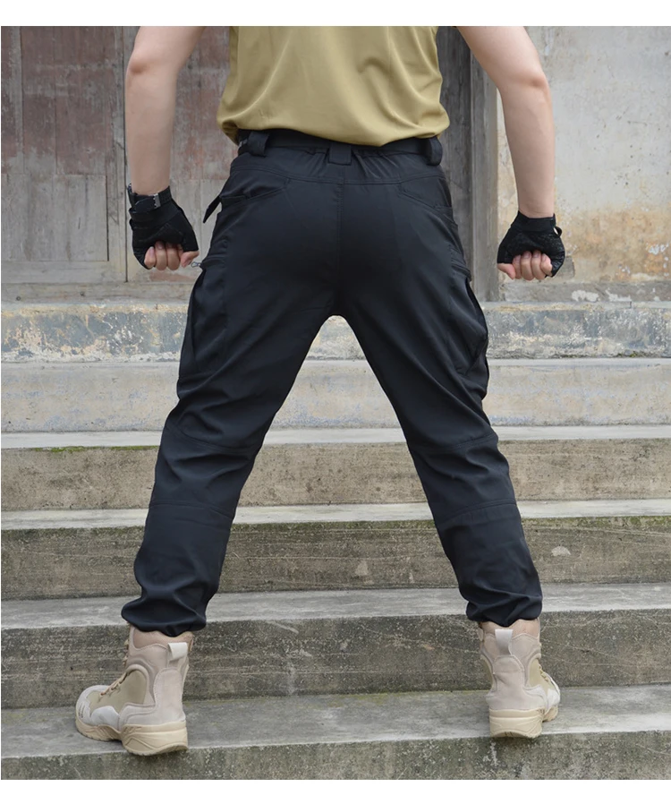Cargohose Wandern Herren Outdoor Wasserdicht Multi-Pocket Taktische Hose Camping Frühling Herbst Kampf Rip-Stop Arbeitshose – Detail 18