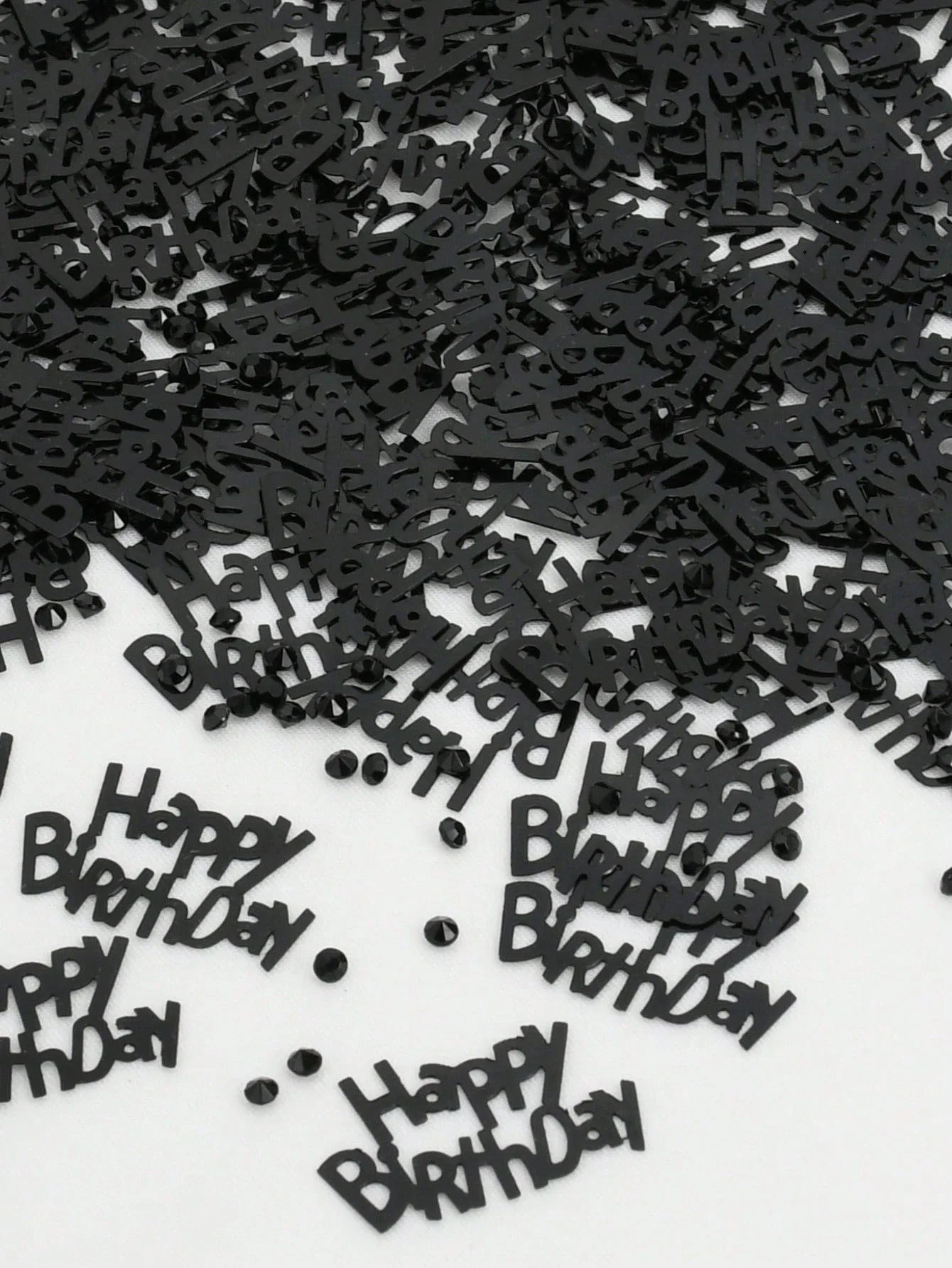 15g-Birthday party black decorative confetti party decorations paper confetti