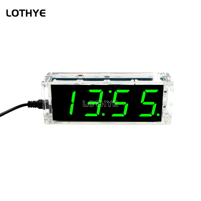 Multifunction LED Digital Clock DIY Kit with Time, Alarm, Date, and Temperature Display