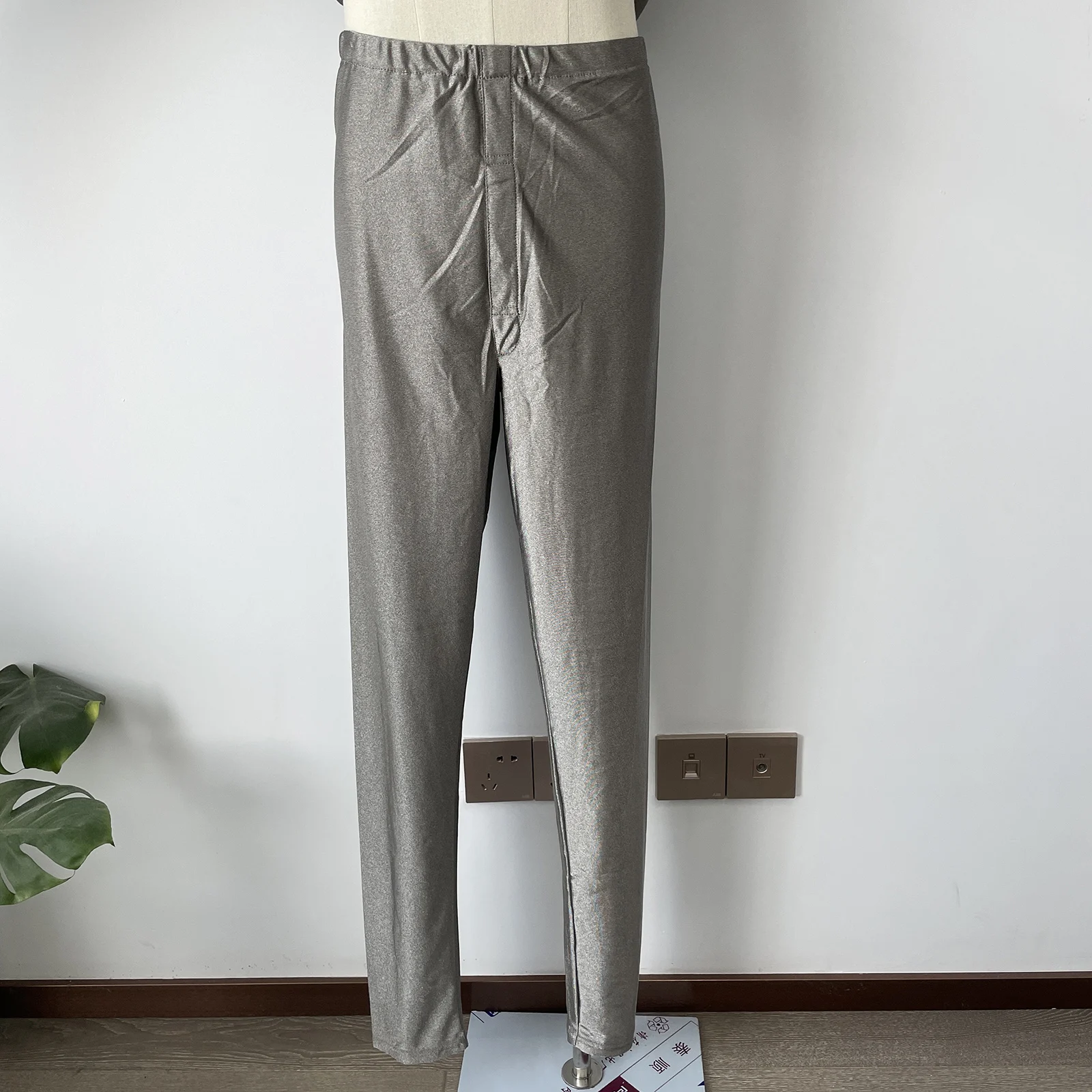 Health Protection Conductive Silver Fiber Long Johns Antibacterial EMF Blocking Long-sleeve Underwear Anti-radiation Stretchy