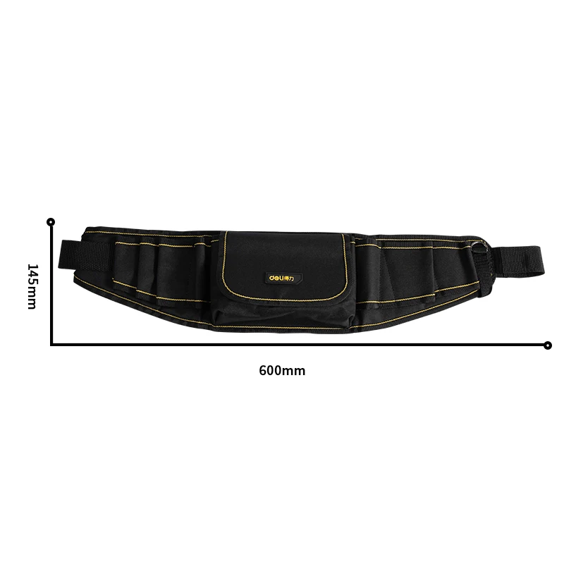 beehive tool bags Deli Multifunction Tool Bags Wear-resistant Electrician Handbag 1 Pcs Encrypted Oxford Cloth Scratch Resistant Zipper Waist Bag rolling tool bag Tool Storage Items