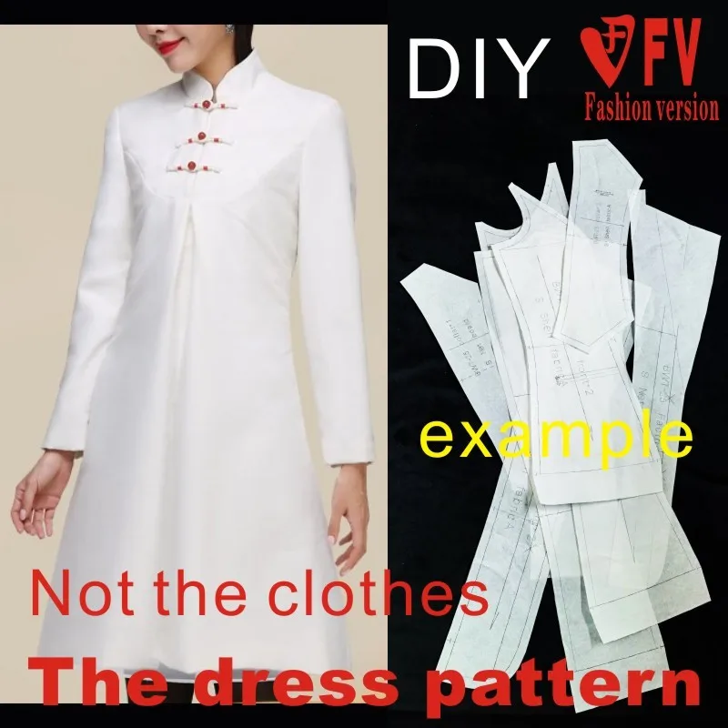 Clothing DIY The dress Dresses Sewing Pattern cutting drawing Dress Sewing Template BLQ-267