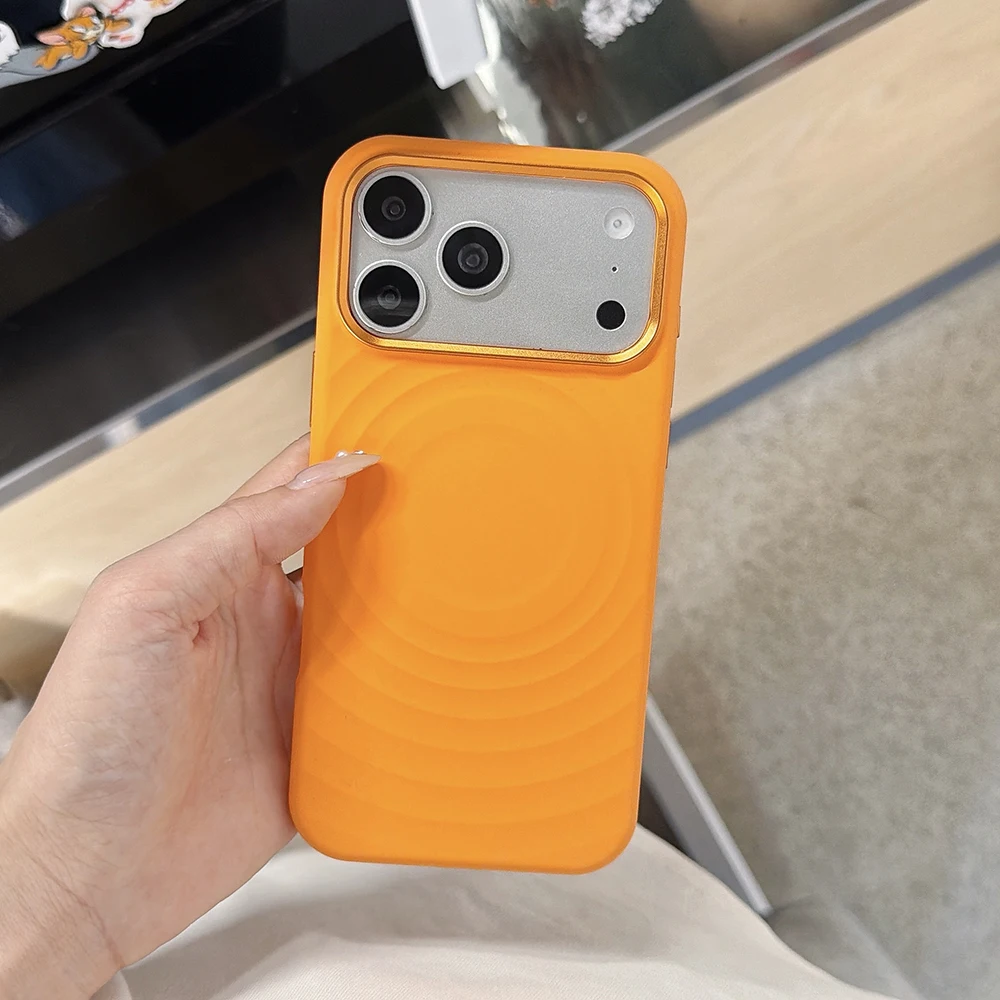 Water Ripples Liquid Silicone Shockproof Phone Case with Strong Magnetic Grip