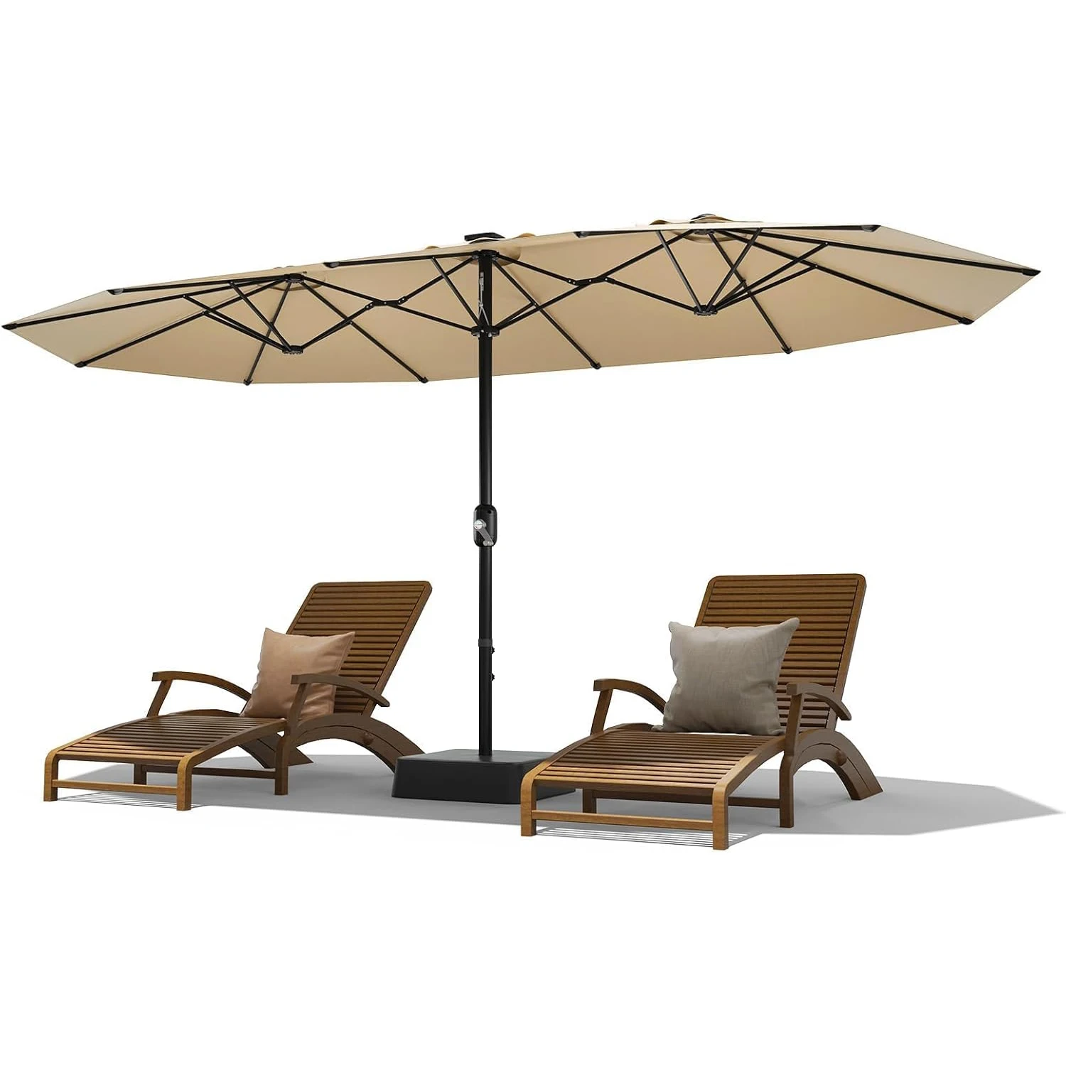 15×9FT Double Patio Umbrella 1