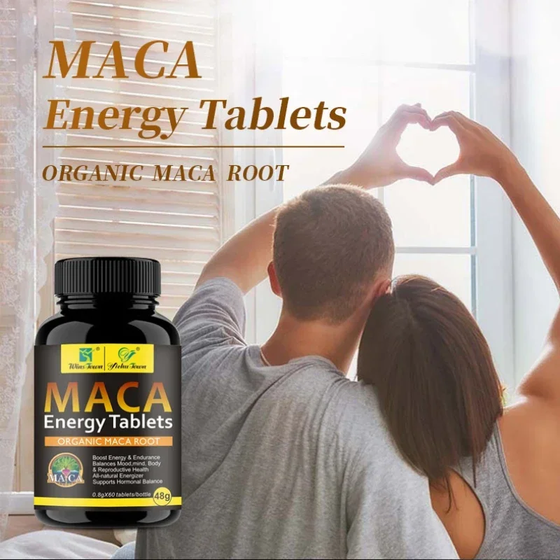 

60 pills Maca Powder Energy tablet helps hormones balance health food