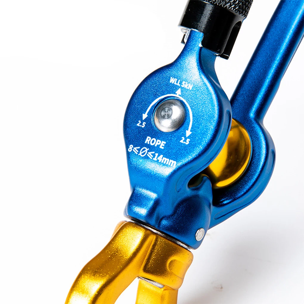 

Small Carabiner Climbing Equipment Wear-resistant Wheel Lock D-shaped Rescue Remedy Survival Tools for Hiking Outdoor