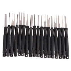 18Pcs Car Terminal Removal Kit Repair Inspection Tools Auto Cable Plug Remove Pin Puller Electrical Wire Crimp Disassembly Tools