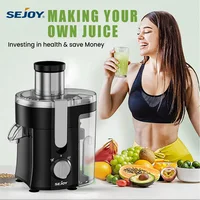 Sejoy Presse-agrumes compact pour fruits, machine d'extraction de jus, fonctionnalités de sécurité multiples, vitesse d'extraction centrifuge réglable 1