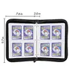 Leather Anime Trading Card Holder 4-Grid Zipper Game Card Collections Pack Baseball Card Storge Bag For Storage 400 Cards Holded 4