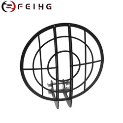 Motorcycle Headlight Guard Protector Grille Cover (Black)