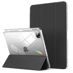 Enhanced iPad Protective Case with Apple Pencil Holder for iPad Air 3 Pro 10.5 (Black)