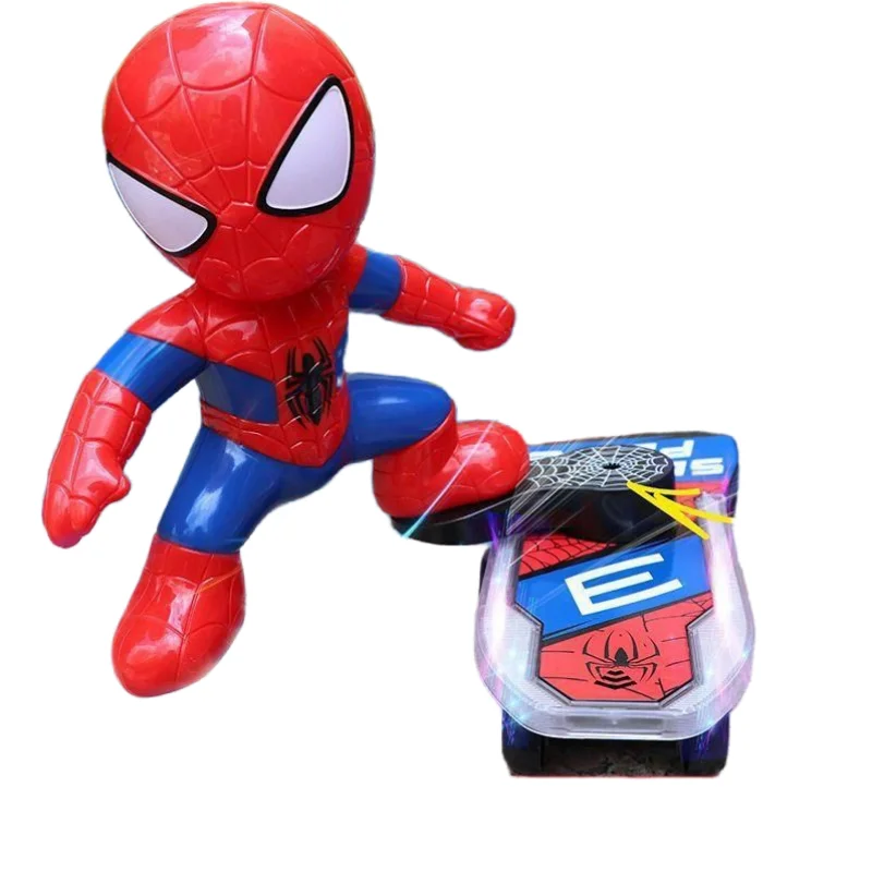 Marvel Spider-Man Kids Electro-Light Scooter, Red