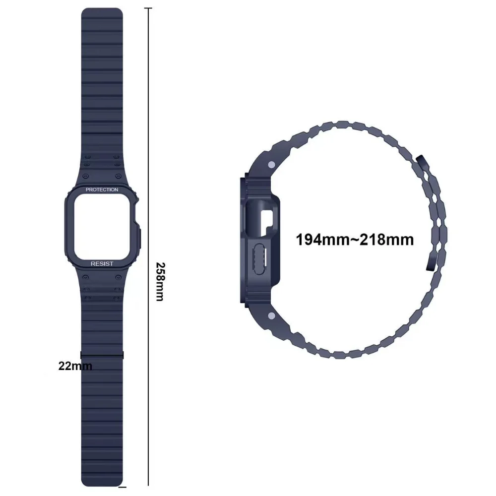 Silicone Strap for Apple Watch Band 49mm 45mm 41mm 44mm 40mm 42mm 38mm Magnetic Bracelet iWatch Series Ultra 8 7 6 5 4 3 SE Band