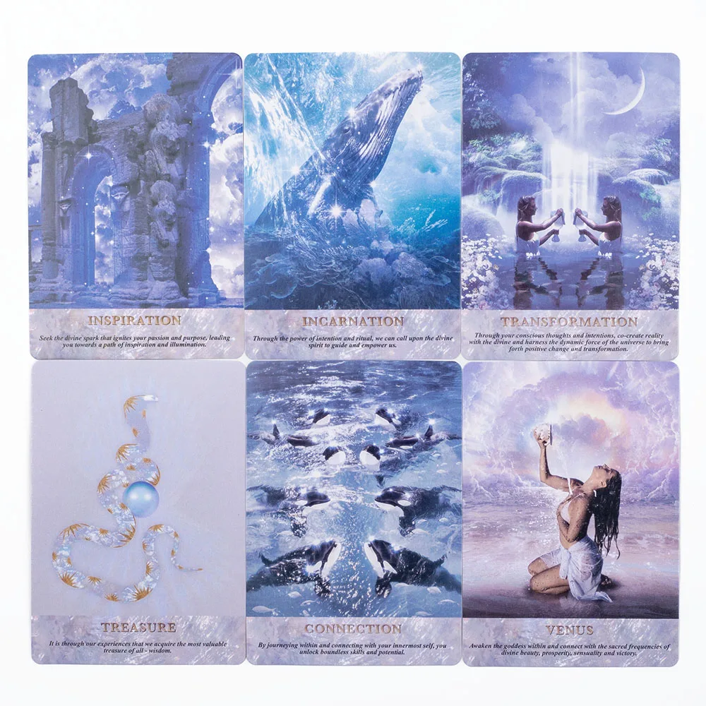 Pearl Wisdom Oracle  Deck 10.4*7.3cm 44 Cards Delve Into The Ethereal Visuals Guiding You To Discover Deeper Significance 4
