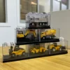 New Huina 1:80 Alloy Engineering Car Model Decoration Fun Alloy Children's and Boys Toy Car Model Acrylic Box Packaging 1