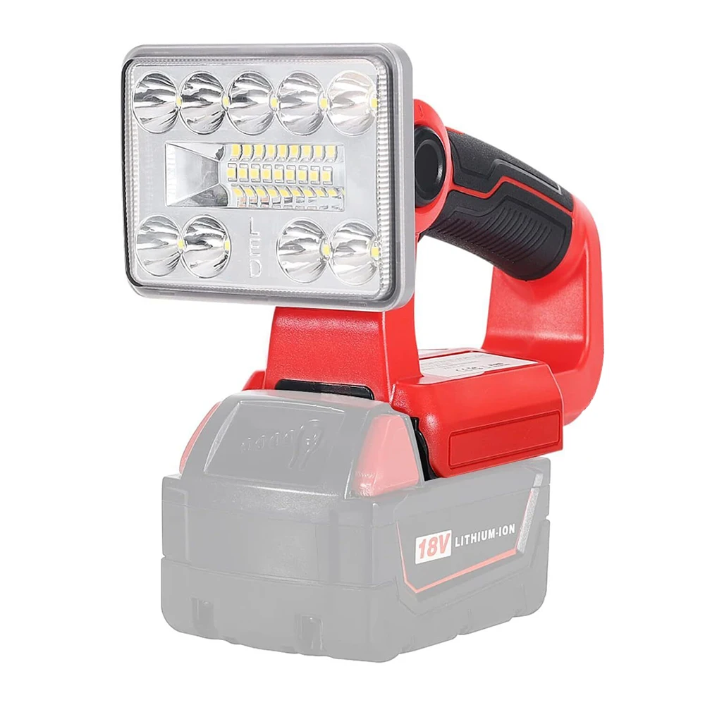 3/5/8 inch LED Lamp Work Light For Milwaukee 18V Li-ion Battery Electric Torch