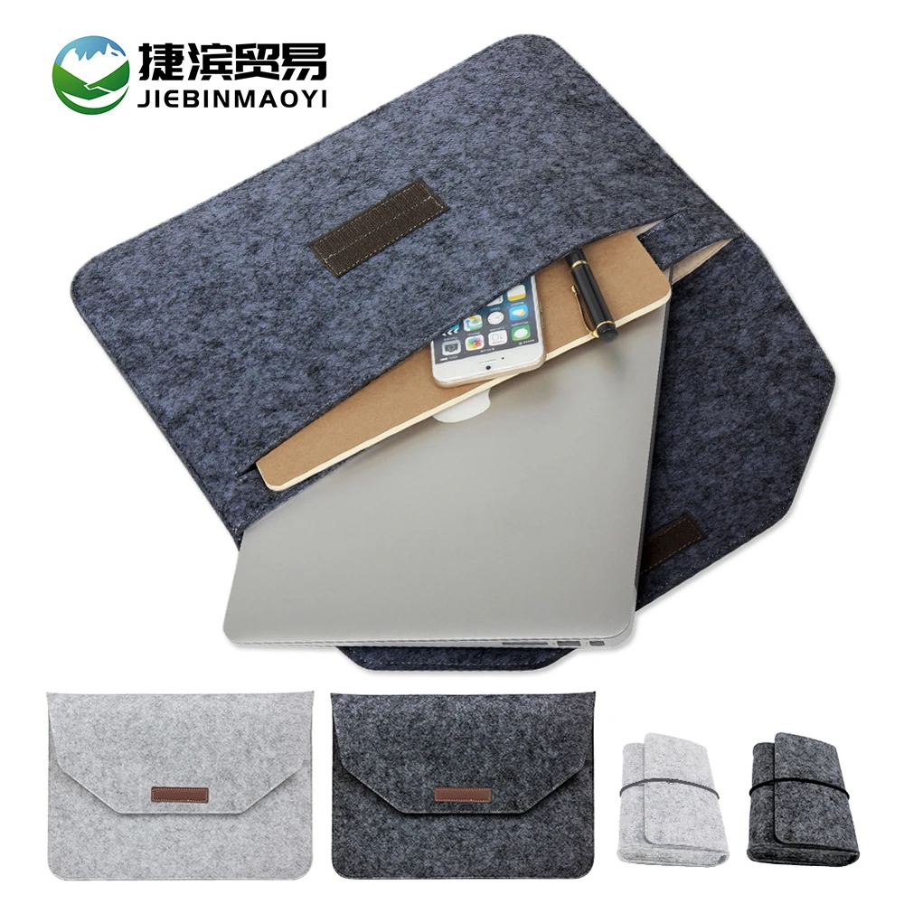 

Фетровый чехол на липучке для Apple MacBook Air Pro Retina, чехол для ноутбука HuaWei MateBook, 11, 12, 13, 15, 16 дюймов