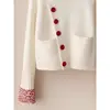 Personalized Color Blocking Spliced Knitted Sweater 2025 New Spring Women's Chic Diagonal Buckle Elegant Cardigan Commuting Coat 5