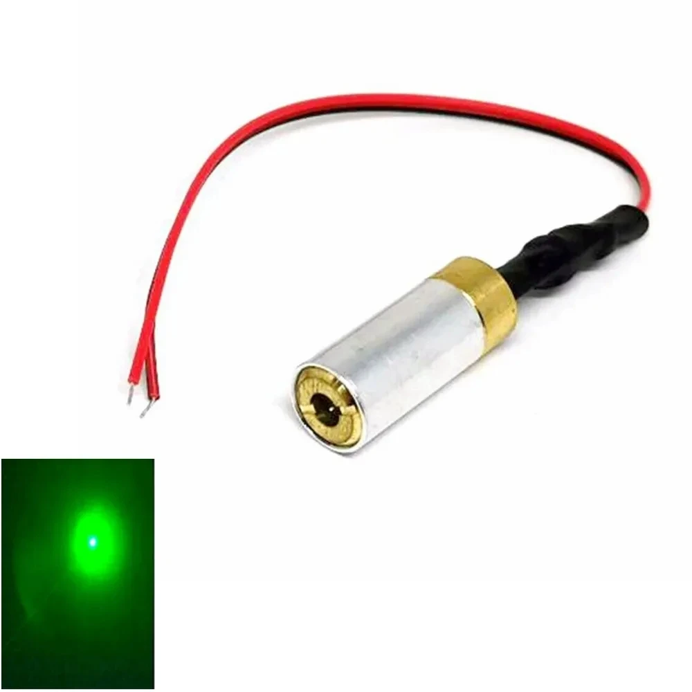 

532nm 10mW/30mw Green Dot Laser Diode Module 5V With 12mm Dia Copper Housing