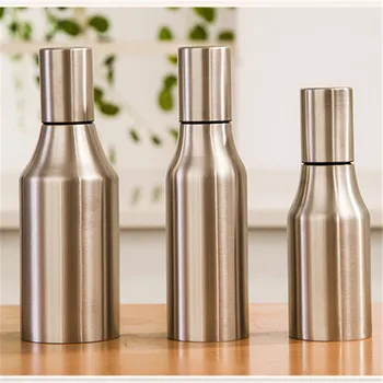 500ml/750ml/1000ml Stainless Steel Olive Oil Dispenser Leakproof Oil Vinegar Pourer Bottle for Kitchen Accessories Oil Bottle