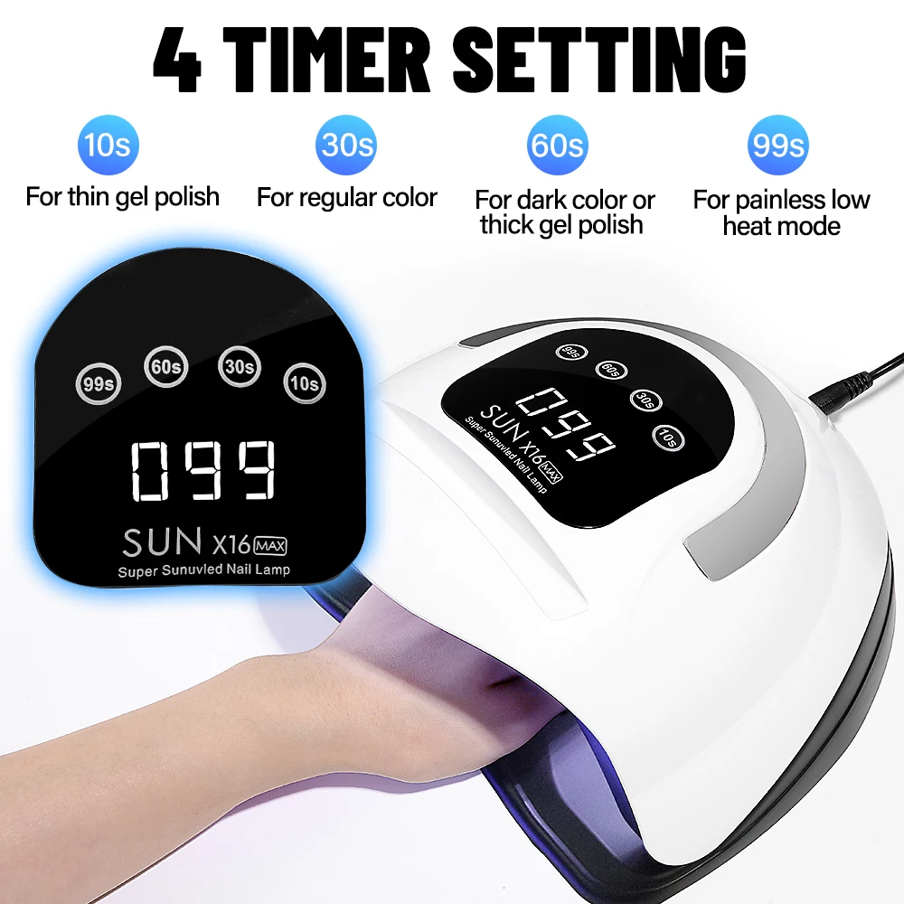 SUN X16 MAX 72LEDs UV LED Nail Lamp for Gel Nail Polish Fast Curing Gel Polish Lamp With Timer Auto Sensor Nail Art Drying Tool 3