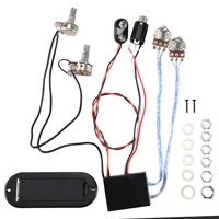 2 Band Active Bass Guitar EQ Equalizer Preamp Circuit Pickup Black 1
