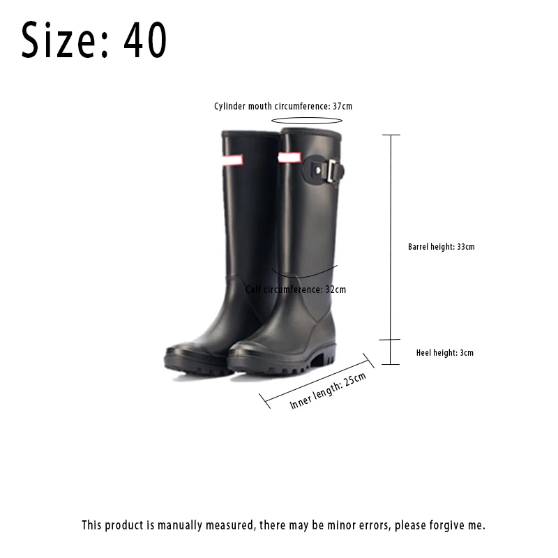 Waterproof Rubber Rain Boots for Men and Women, Fishing Casual Outdoor Shoes, Student, Thick-soled Boots, High Barrel