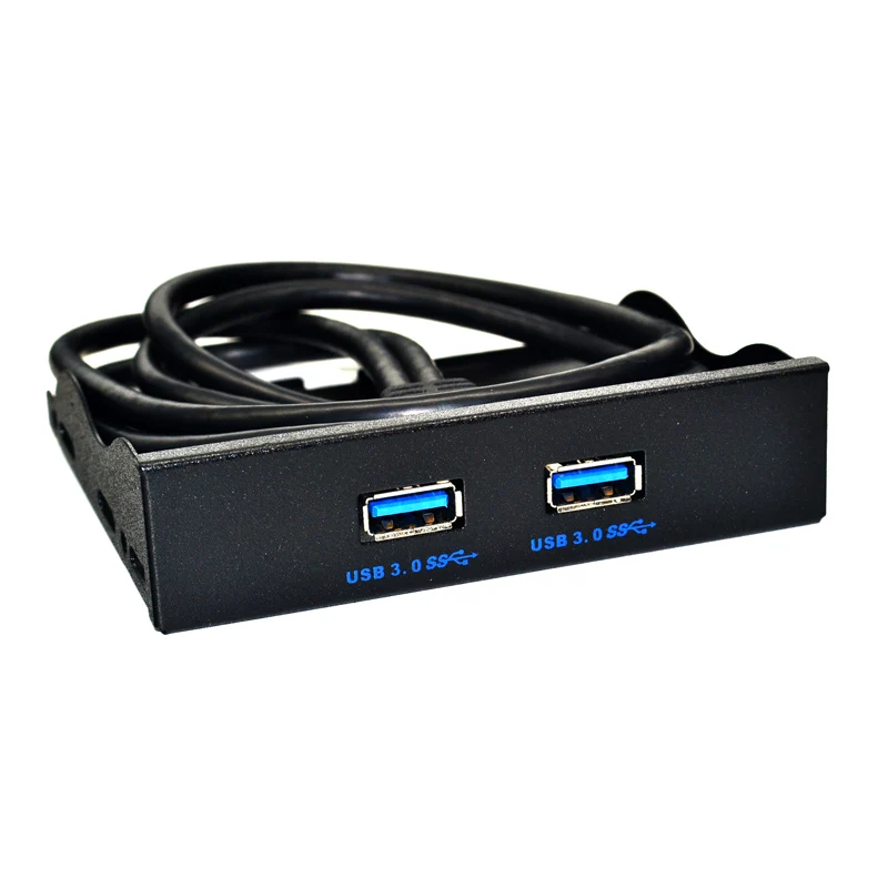 BTBcoin USB 3.0 ���� �г�, USB 3.0 ��� Ȯ�� ���̺� �����, PC ����ũž�� �ݼ� �귡Ŷ, �÷��� ����, 20 ��, 2 ��Ʈ, 3.5 ��ġ, ����ǰ