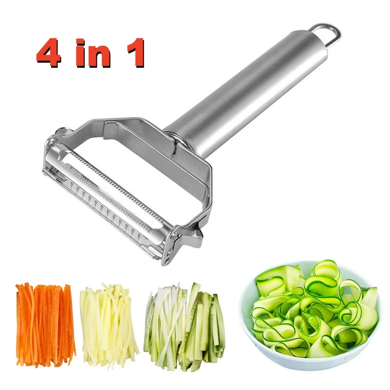 2 In 1 Vegetable Fruit Potato Peeler Upgrade Sharp Parer Slicer Julienne  Cutter