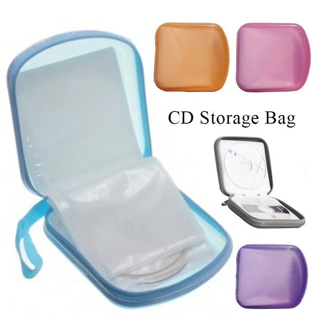 DVD Storage Cover With A Zipper CD Bag, Cd Storage Case, Portable CD DVD 