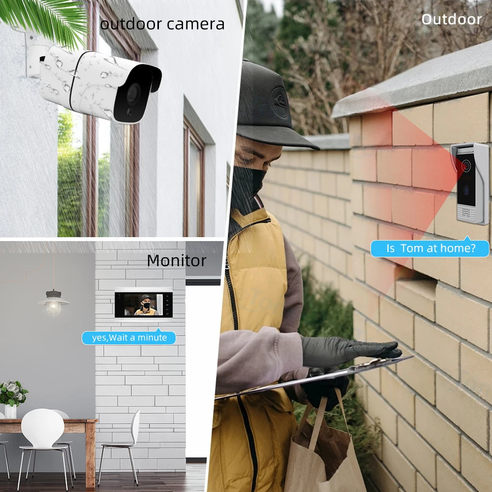 אינטרקום וידאו אלחוטי חכם לבית Hayway 720P Tuya WIFI