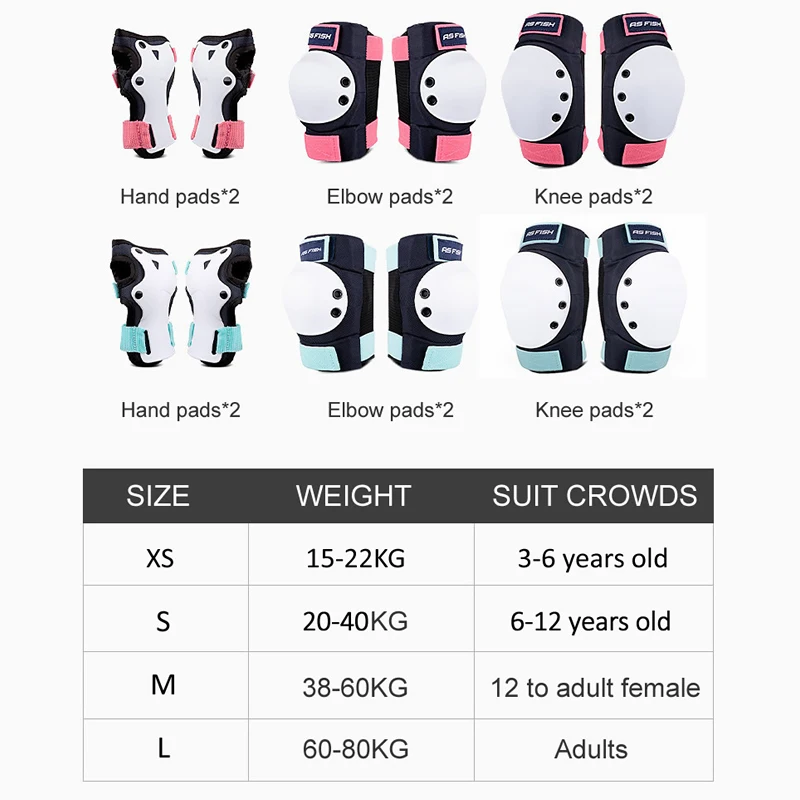 Protective Gear Set Roller Skating Protector Helmet Kneepads Elbow Pad Hand Head For Teenage Adults Outdoor Cycling Rock Climbing
