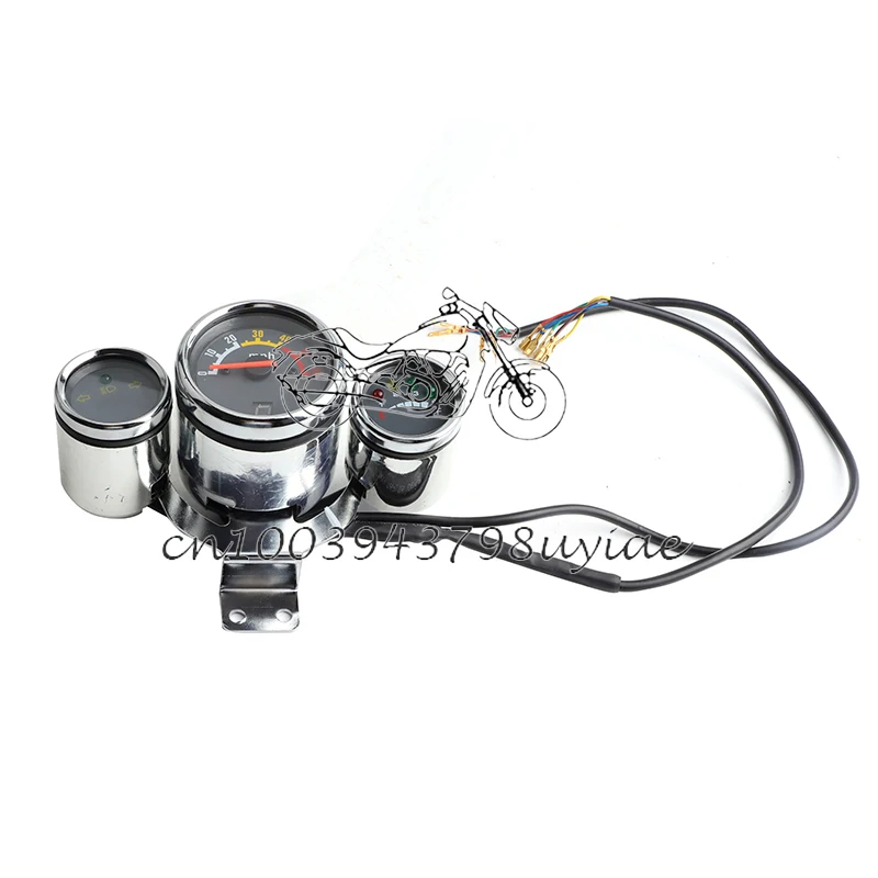 motorcycle Stopwatch gear steering signal three meters used in the modification parts of go-kart ATV four-wheel off-road vehicle 12v 2 pin adjustable motorcycle led diode flash relay rotation signal indicator for cross riding scooter off road vehicle