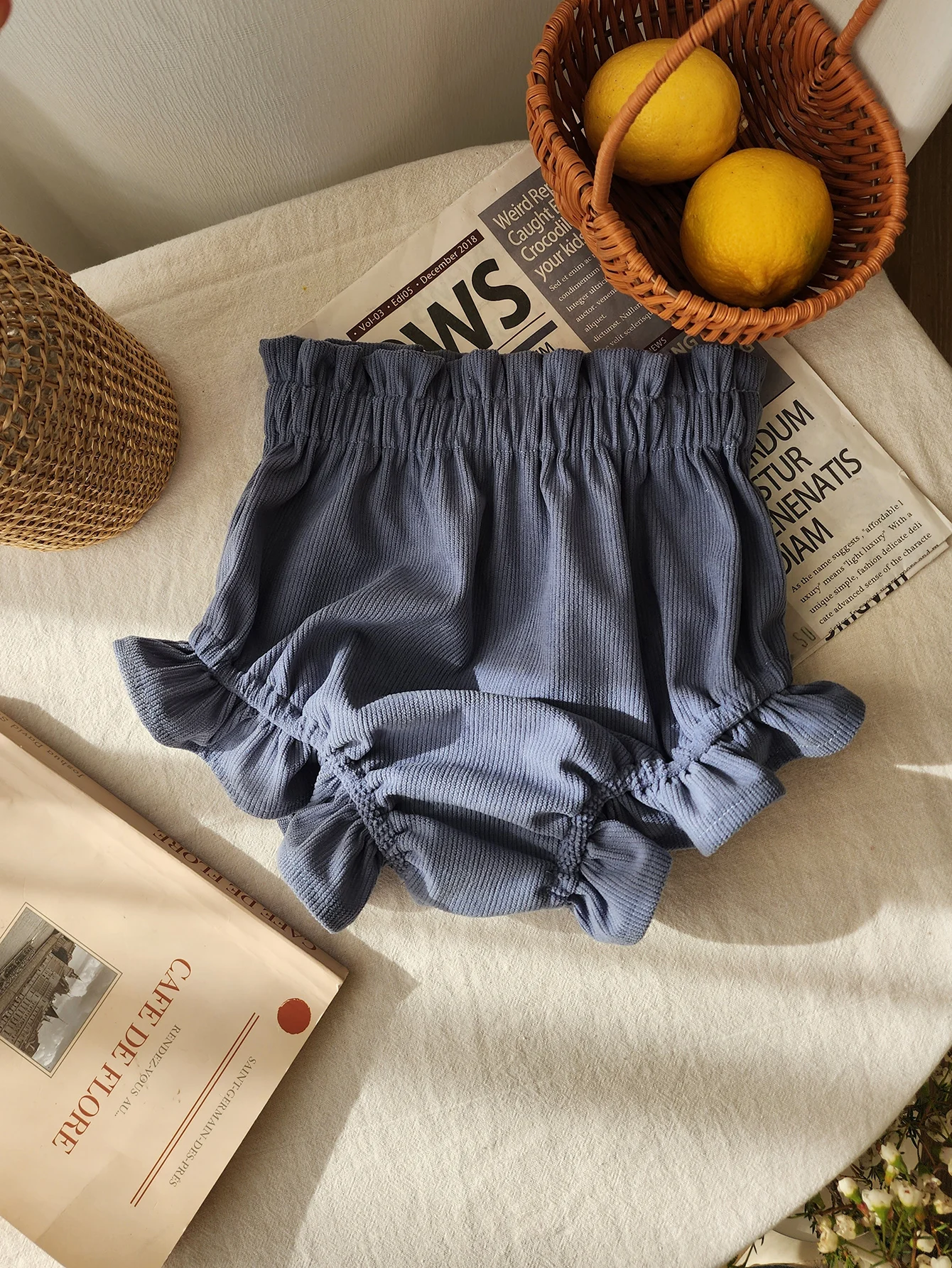 Baby Cotton Bloomers 3pcs/pack Baby Toddlers Bloomers Corduroy Shorts 3colors Available Baby Girls Spring Summer Bloomers Pants Set