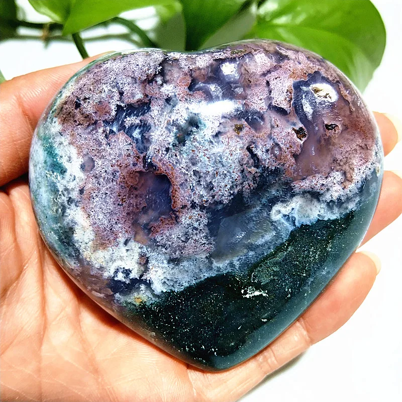 

Natural Ocean Jasper Crystal Stone Love Heart Mineral Specimen Home Room Decor Gemstone Spiritual Meditation Reiki soul