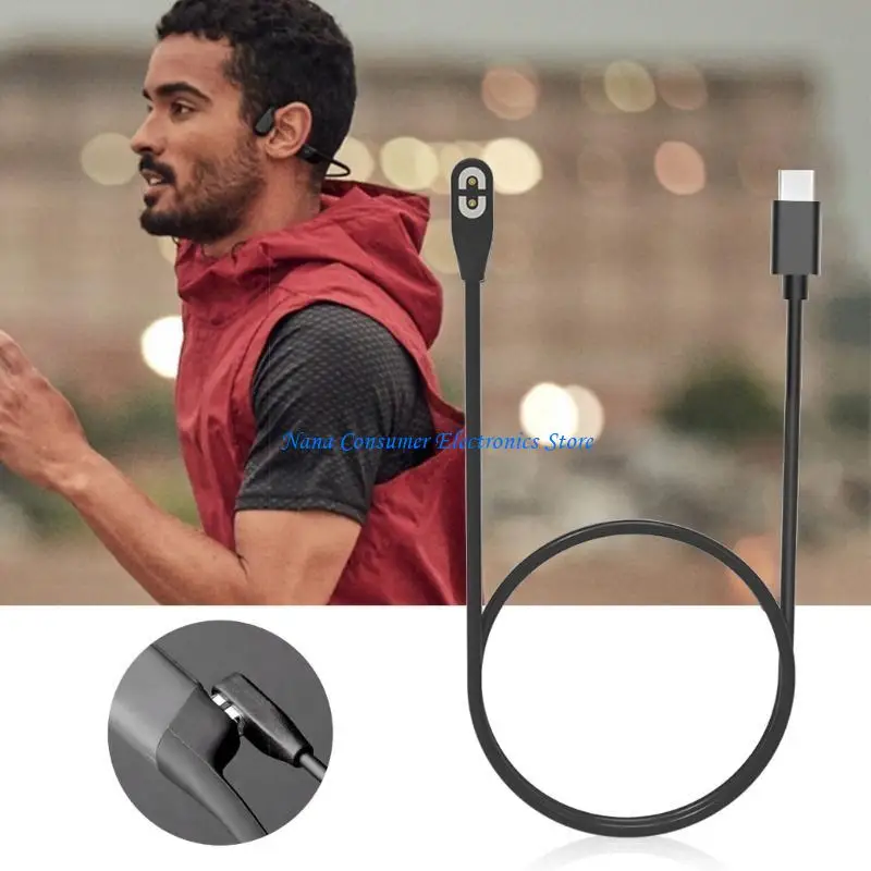 G7NE Magnetisches Ladekabel für AfterShokz Aeropex AS800 Wireless-Kopfhörer, sicheres und schnelles Ladekabel, 1 m/1,8 m – Detail 9