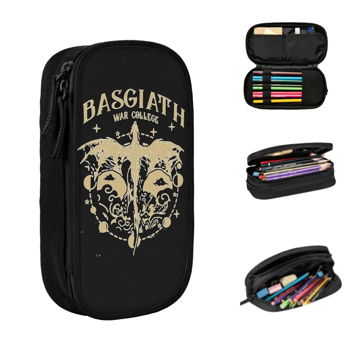 Basgiath War College 학생용 4 번째 날개 연필 케이스 선물 펜 박스 연필 가방 문구 용품 펜 홀더 가방