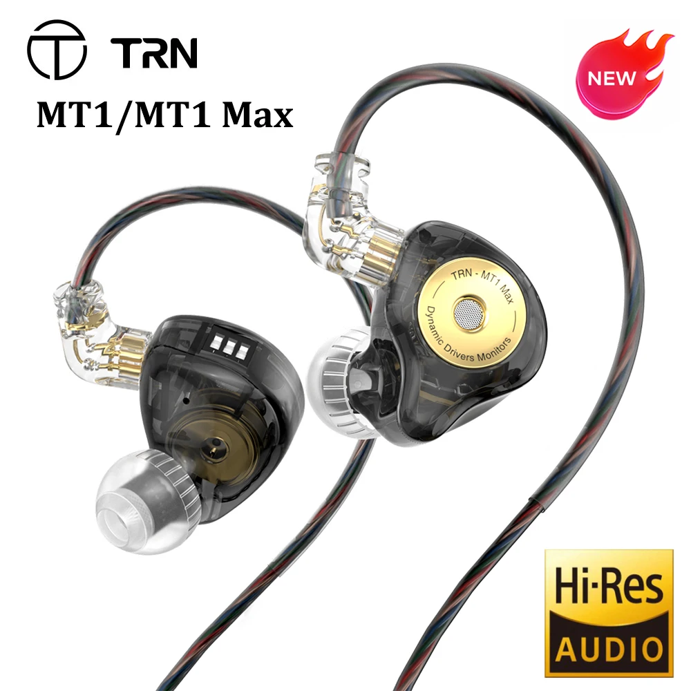 

TRN HiFi Earphone Wired Headphones Dual Magnet Dynamic Driver with Tuning Switch Earbuds Bass Headset MT1 / MT1 MAX Optional