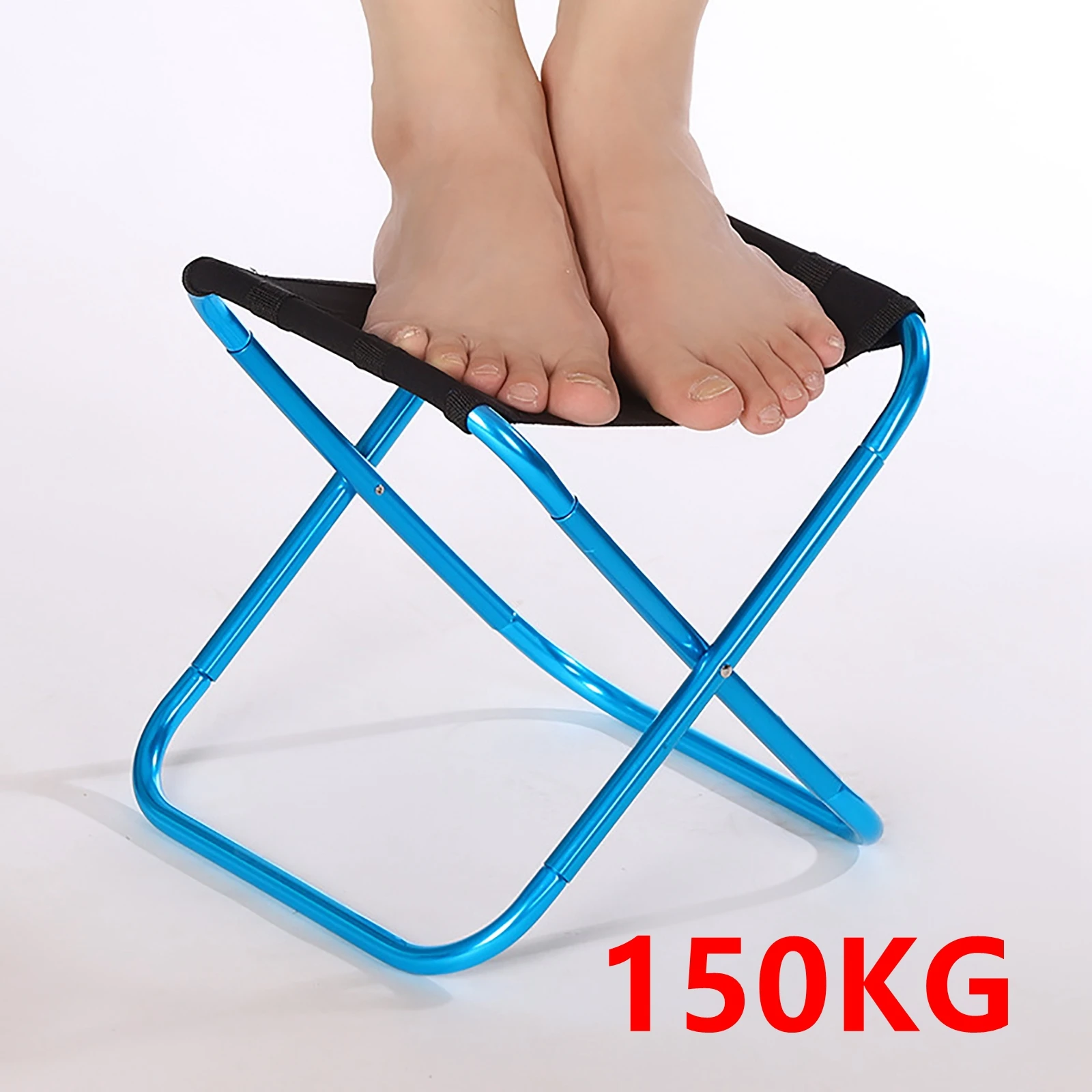 Thickened Outdoor Camping Small Chair Portable Folding Aluminum Alloy Stool Bench Stool Mare Ultralight Picnic Fishing 150KG breathable chair,folding chair,retractable stool