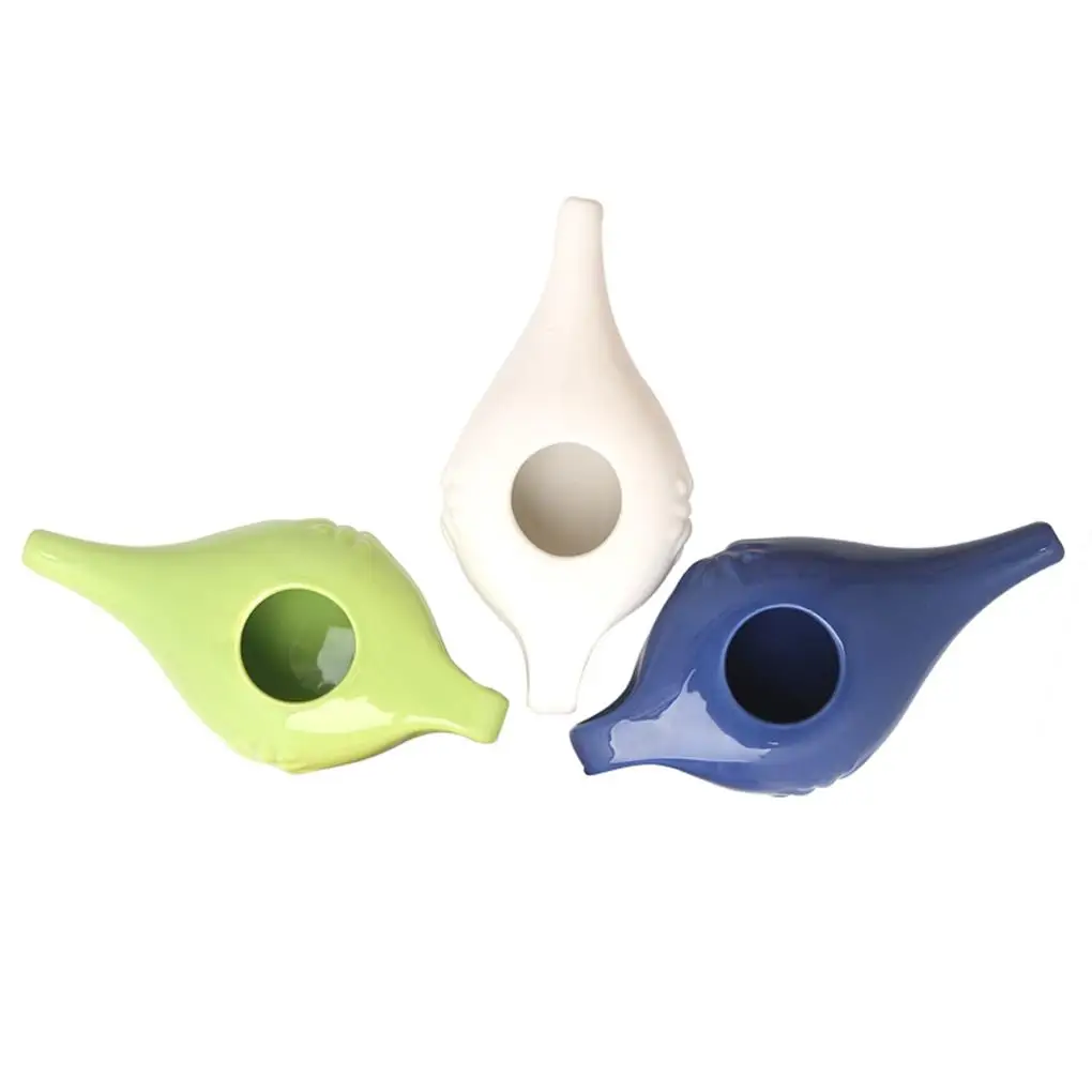 Ceramic Neti Pot Rinsing Nose Washing Nasal Leakproof Spout Washable Tools Cleaning Travel Hiking Accessories