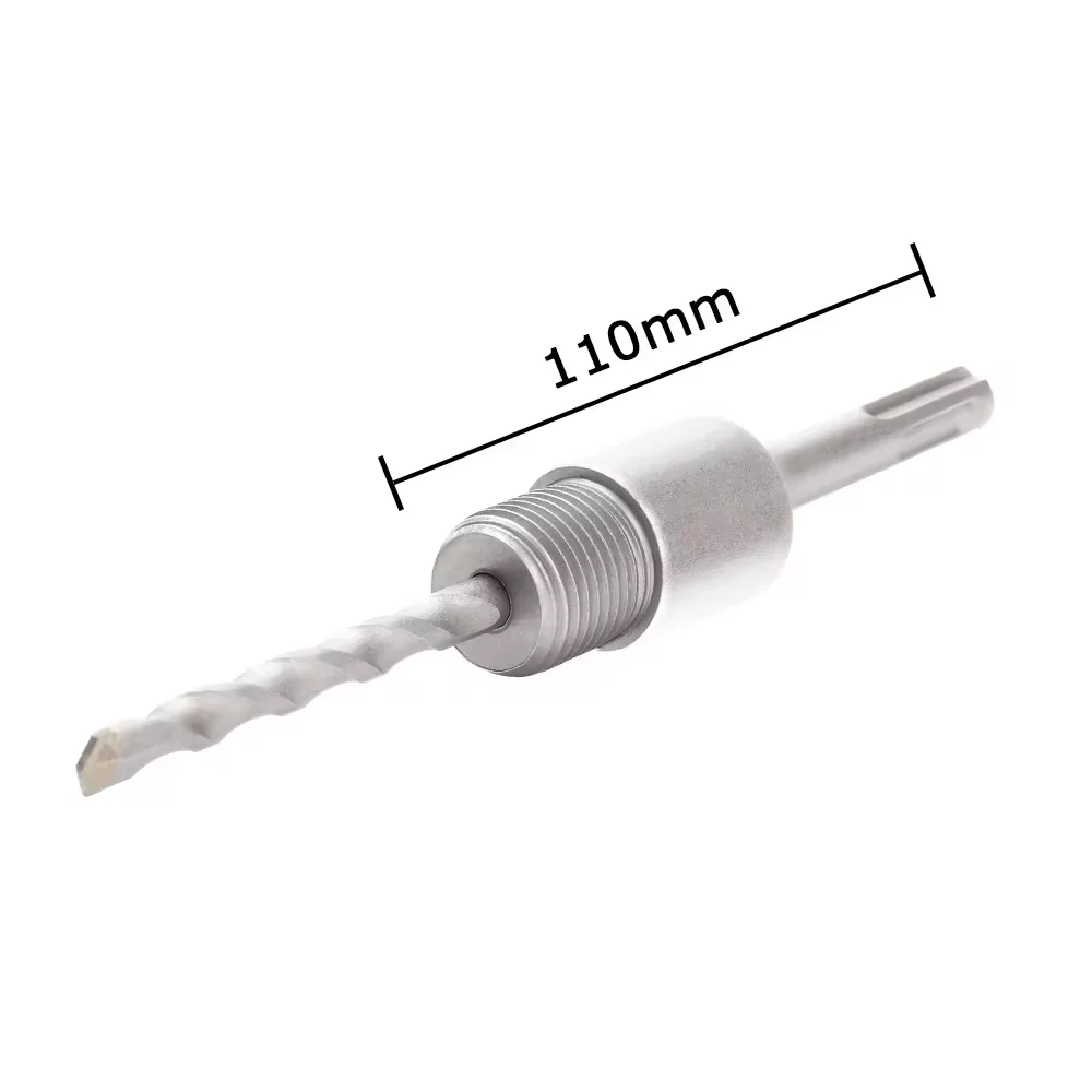 Premium 30-150mm Concrete Wall Hole Saw with Round Shaft for SDS Plus Hammer Drills