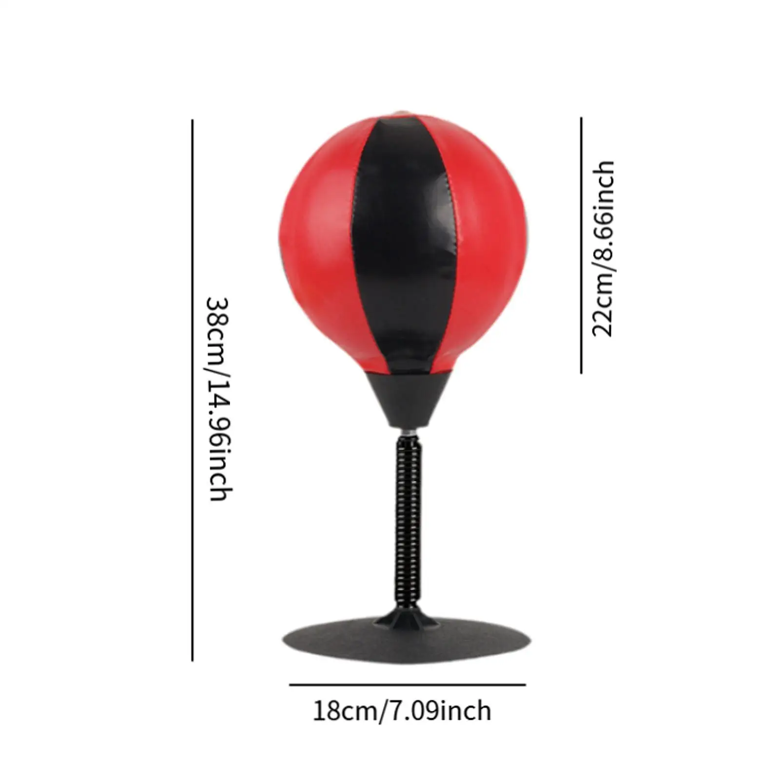 Desktop Punching Bag Funny Gifts with Suction Base Easy Installation PU Leather for Fitness Party Favors Mma Home Gym Training